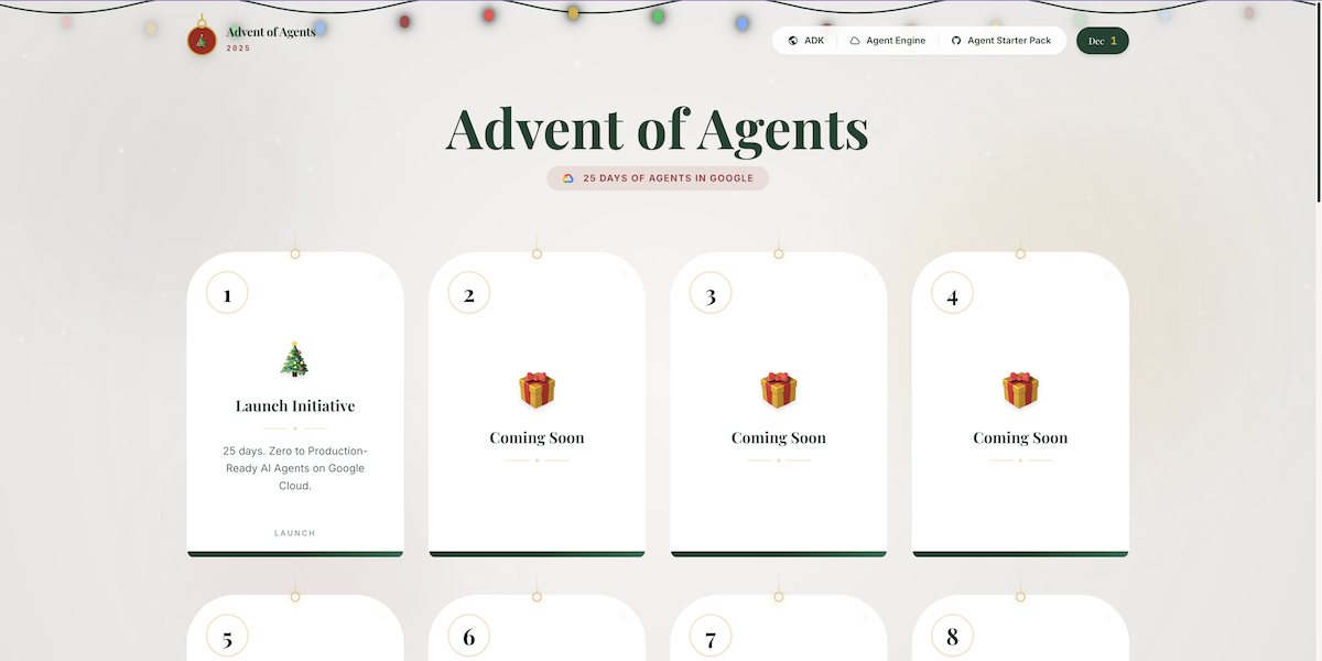 Advent of Agents (google)